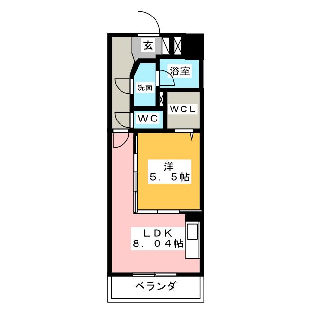 ロイヤルピジョン岩塚の間取り