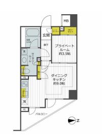 フォルム四谷外苑東の間取り