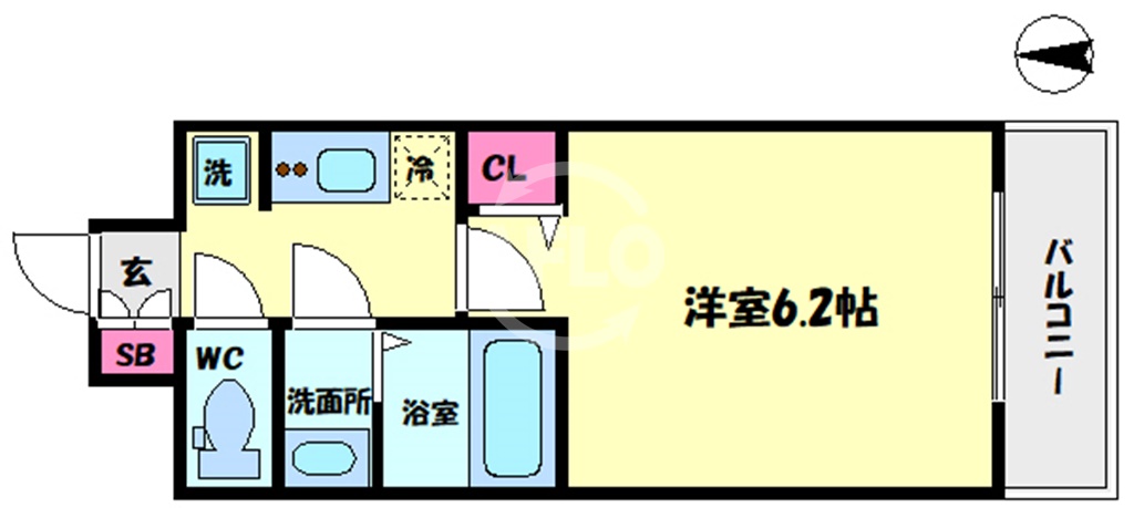 【大阪市西成区長橋のマンションの間取り】