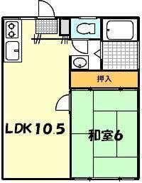 パナハイツ田岡　檀紙の間取り