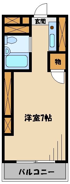 所沢市御幸町のマンションの間取り