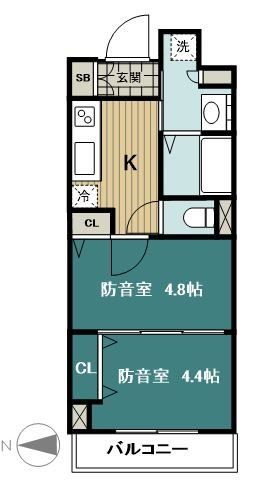 【府中市住吉町のマンションの間取り】