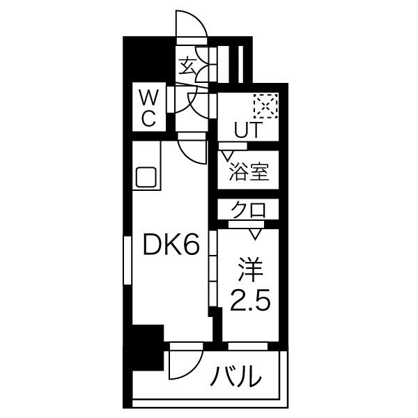 名古屋市千種区仲田のマンションの間取り