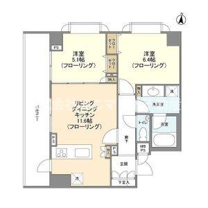 港区高輪のマンションの間取り