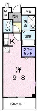 高松市今里町のマンションの間取り