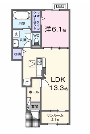 エスポアボヌールMの間取り