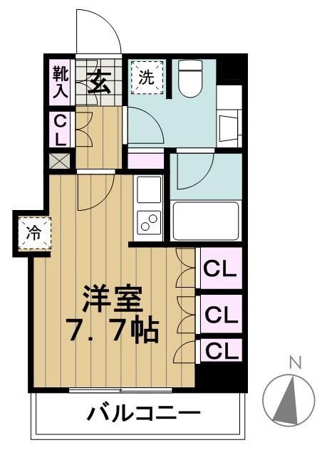 目黒区八雲のマンションの間取り