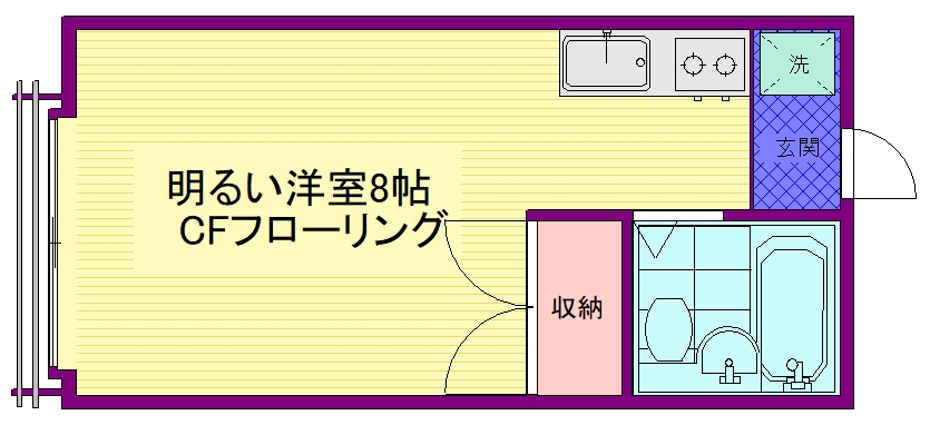 北区滝野川のアパートの間取り