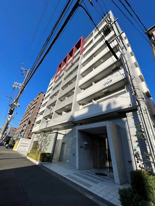 【大阪市都島区東野田町のマンションの建物外観】