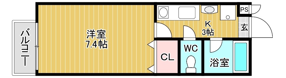 ＣＲＥＳＴ井堀（クレスト井堀）の間取り