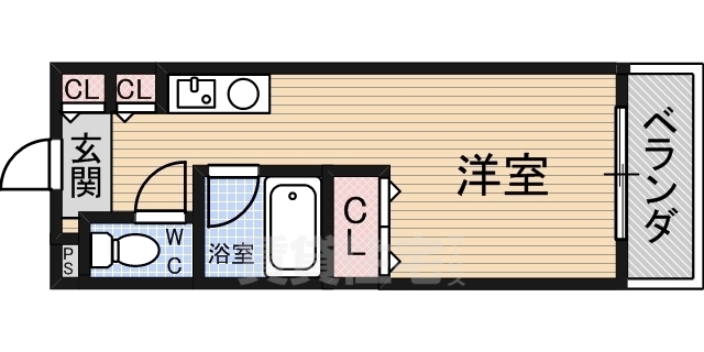 茨木市小柳町のマンションの間取り