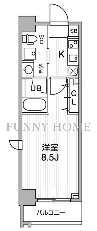 リテラス三軒茶屋サウスの間取り