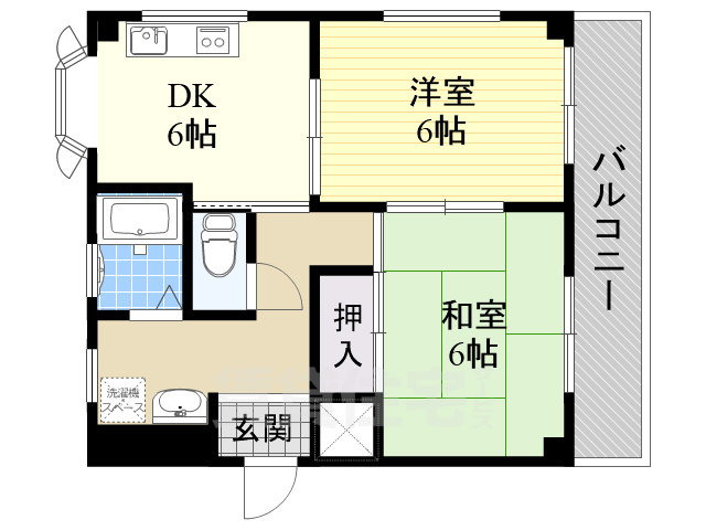 ジラソーレ塚原の間取り