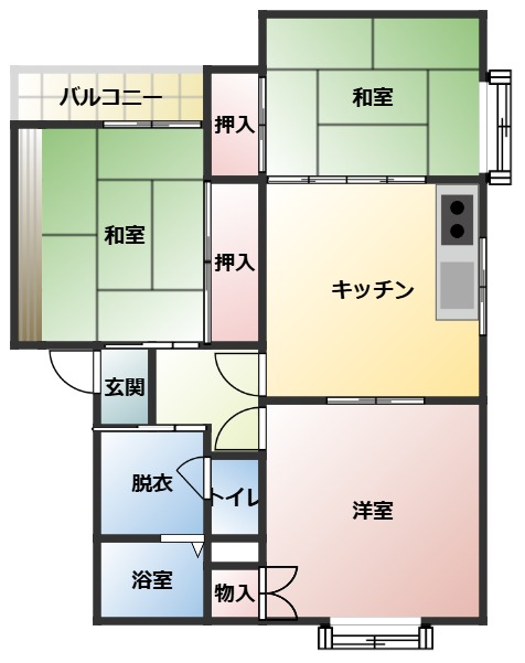 吉島マンションの間取り