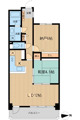 芝公園アパートメントの間取り