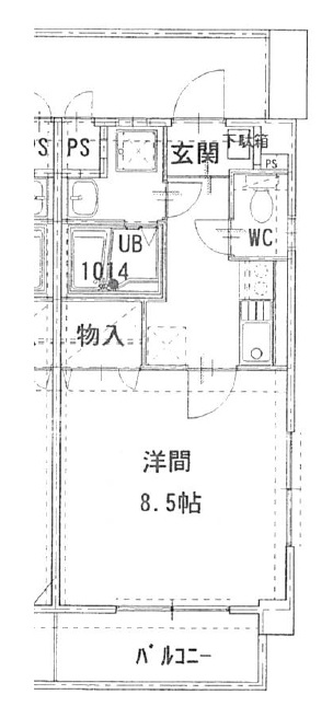 メゾンソレアード　301号の間取り