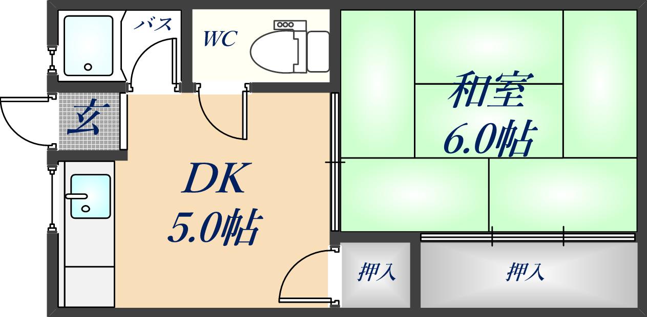 堤コーポの間取り