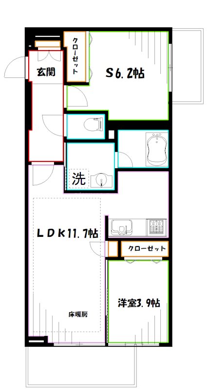 カールスルーエ吉祥寺の間取り