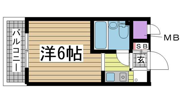 ライオンズマンション三宮の間取り