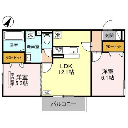 兵庫県神戸市長田区東尻池町１（アパート）の賃貸物件の間取り