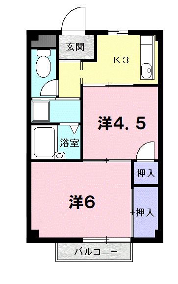 愛知県一宮市平島１（アパート）の賃貸物件の間取り