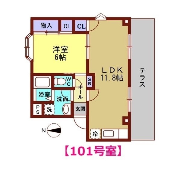 ヴィアーレ上荒屋IIの間取り