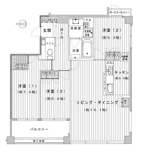 シエリア京都四条烏丸の間取り写真