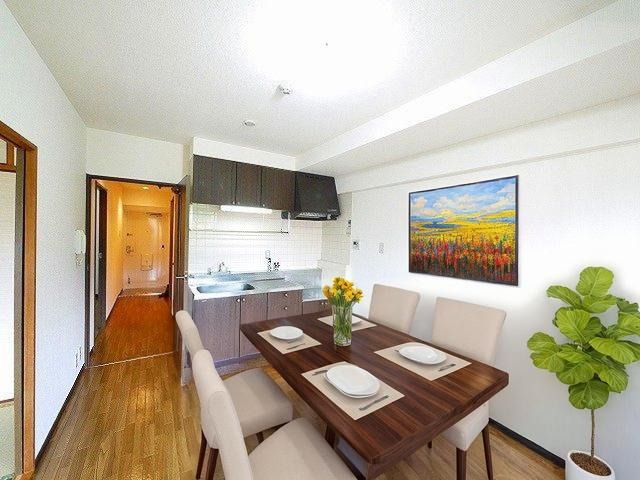 居室・リビング　CGで家具等を配置したもので家具等は含まれません