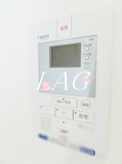 セキュリティ　モニター付きインターフォンです。
