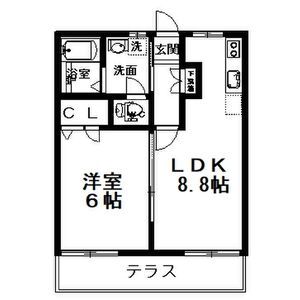 ハイツボヌール B棟の間取り写真