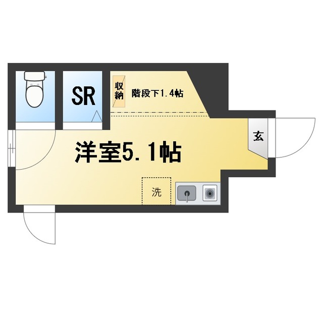 東急目黒線 不動前駅 徒歩5分 2階建 築11年の間取り写真