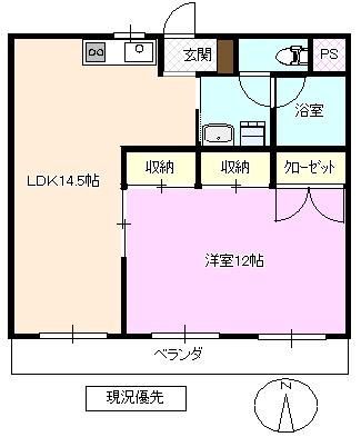 コーポひまわりの間取り写真