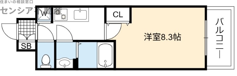 ソルテラス都島本通.の間取り写真