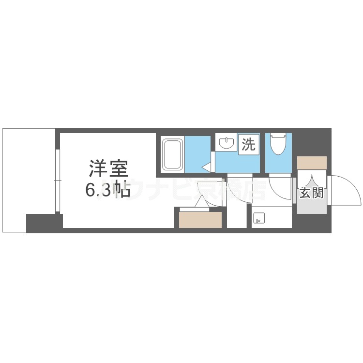 京阪本線 関目駅 徒歩5分 12階建 築3年の間取り写真