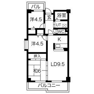 カルム西野IIの間取り写真