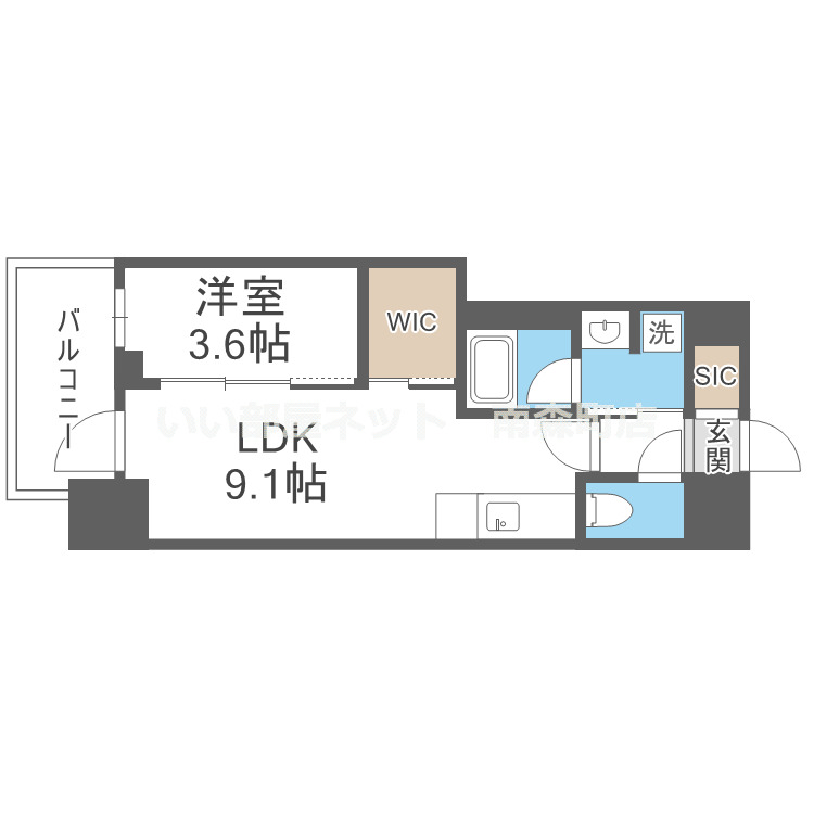 アーバネックス南森町EASTの間取り写真