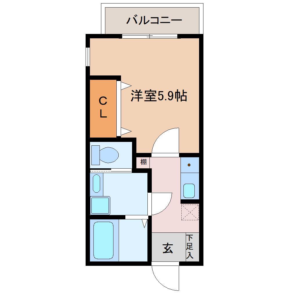 西都賀新築アパートの間取り写真