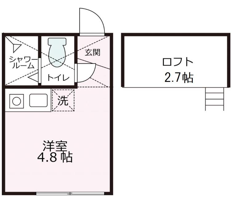 京急本線 鶴見市場駅 徒歩3分 2階建 築11年の間取り写真