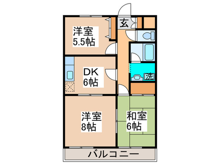 サンヒル5の間取り写真