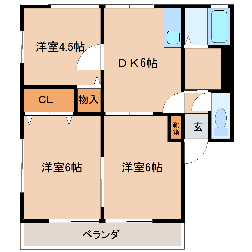 ハイムカーラの間取り