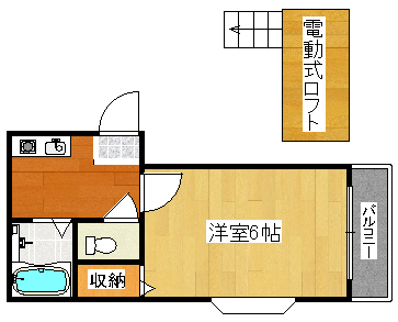 大阪市住之江区泉のマンションの間取り