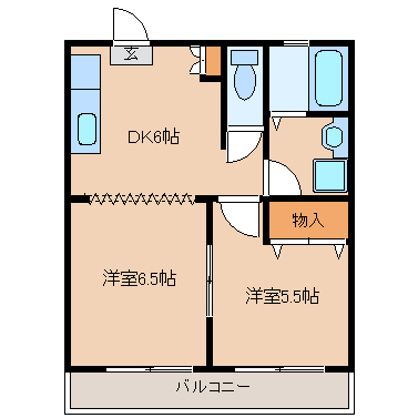 パルデンスオードリーの間取り