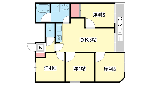 MITSUKI　ｂｌｄｇ　川添の間取り