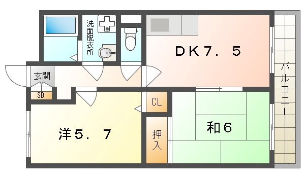 ベルヴィルＤの間取り