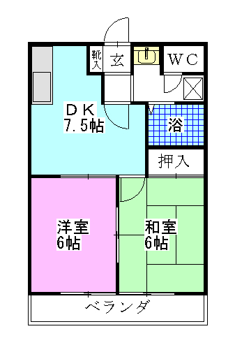 【サンパティオBの間取り】