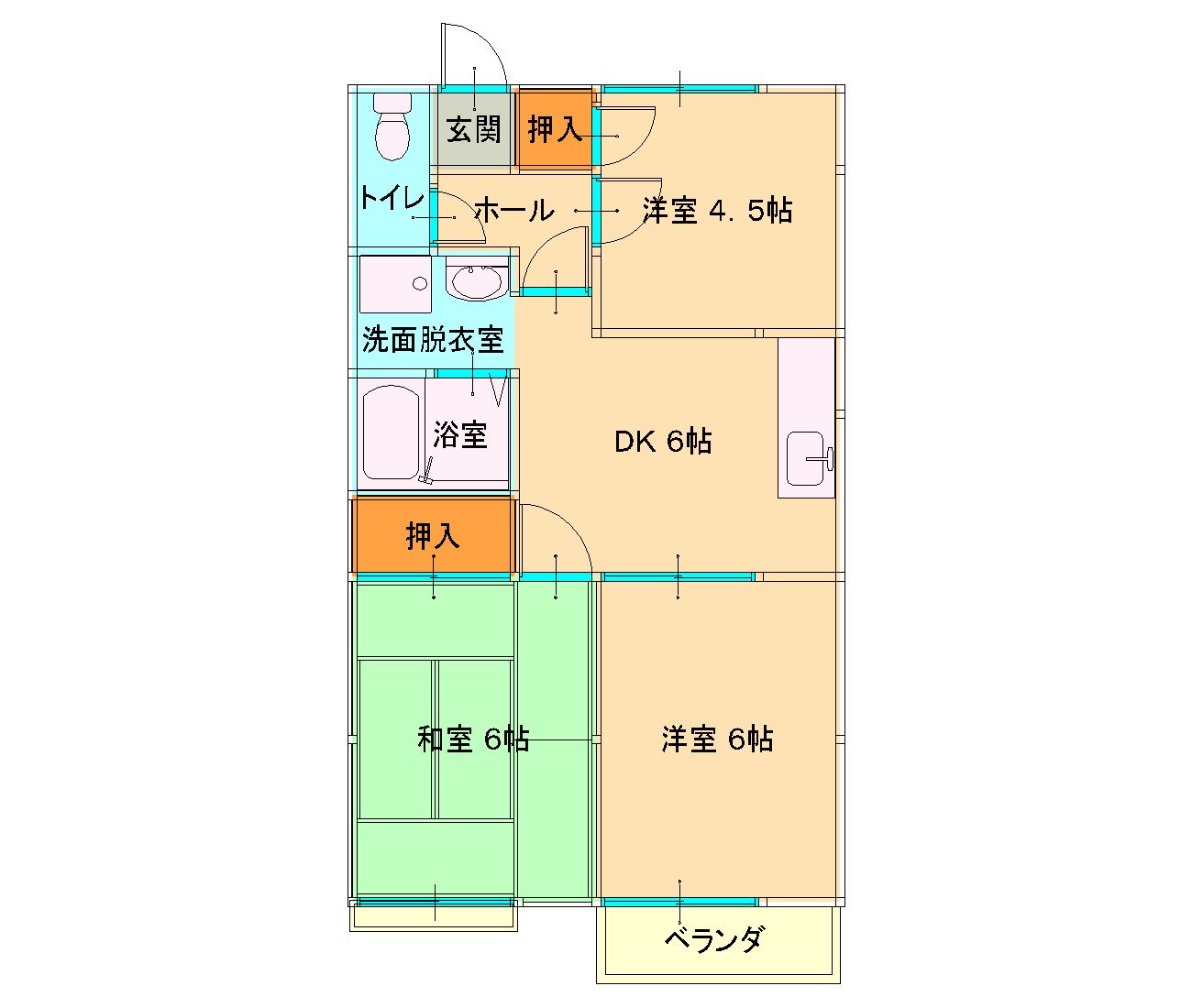 コーポ御庄の間取り