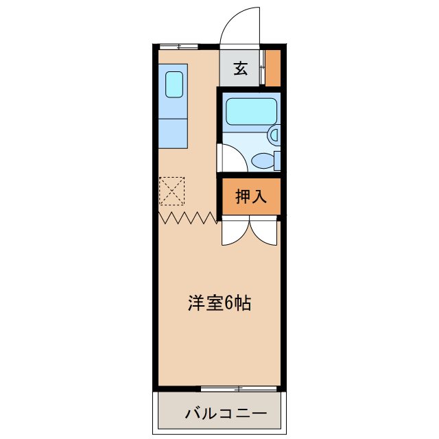 シティハイツヌカガ　1の間取り