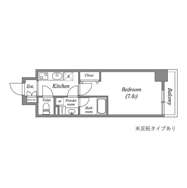 京都市南区東九条明田町のマンションの間取り