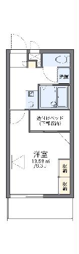 レオパレスビュートラストの間取り