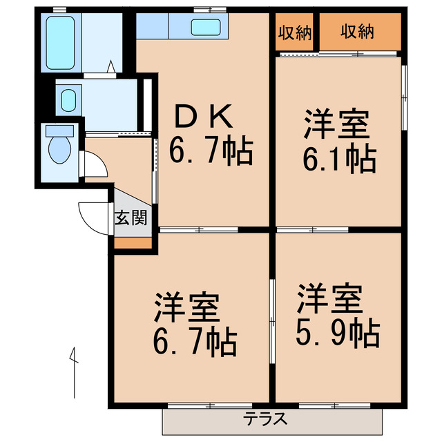 グリーンルーフ妙寺の間取り